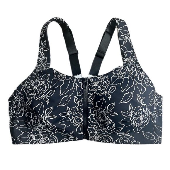 Victoria’s Secret knockout Maximum Support Front Close Sports Bra black 34D - Picture 3 of 7